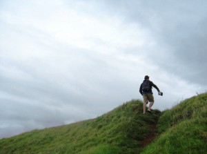 Climbing the hill