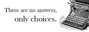 no answers only choices